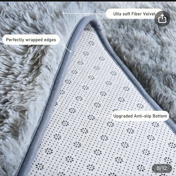 Luxurious Fluffy Shag Rug Ultra Soft, Plush,Fuzzy and Durable Modern Home Decor - Picture 7 of 13